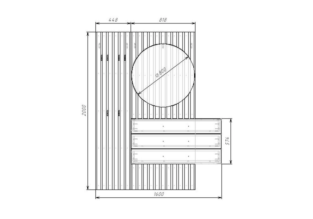 Прихожая Неаполь-1 Графит - фото 4