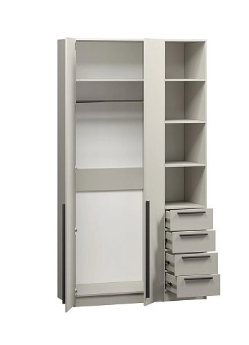 Шкаф распашной Хейсон-22 Кашемир Черный - фото 4