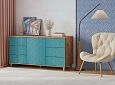 Комод Марвин 33 фрезеровка 3 Аквамарин