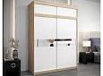 Шкаф-купе Бенито-2А Дуб Сонома/Белый