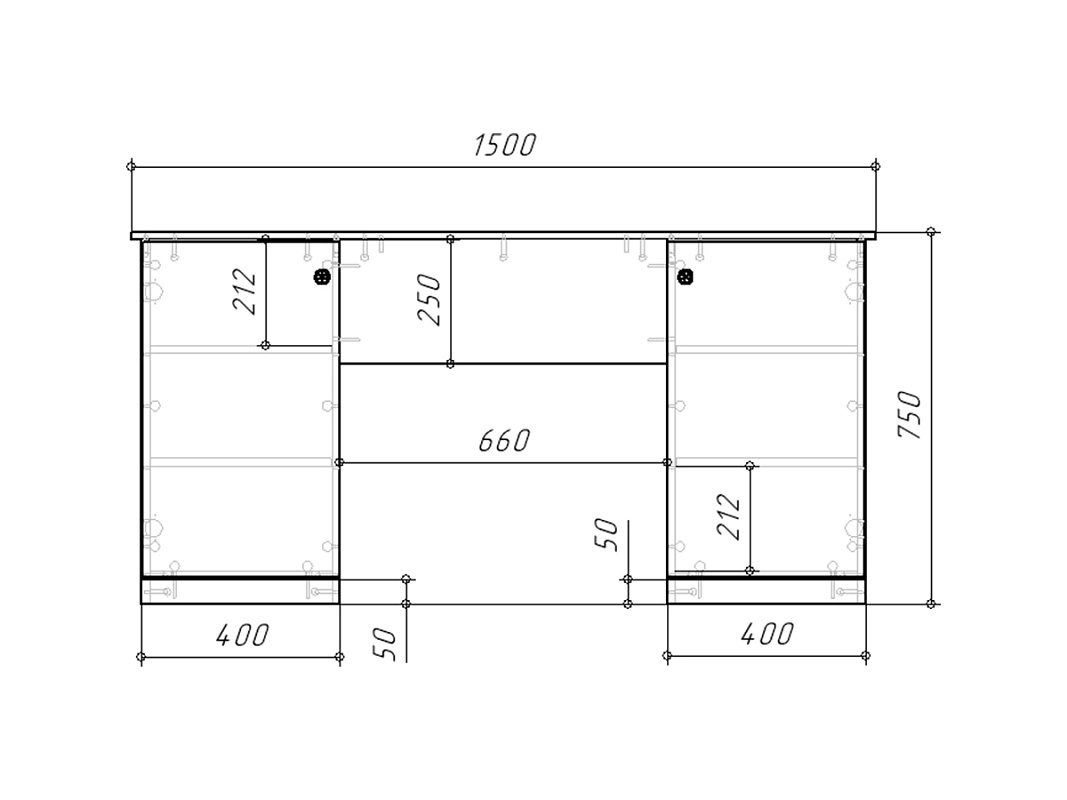 Письменный стол Стрекоза-4 Графит - фото 3