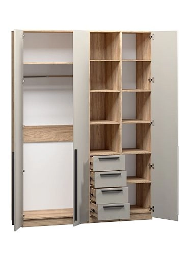 Шкаф распашной Хейсон-20 Кашемир Блэквуд Ячменный - фото 4