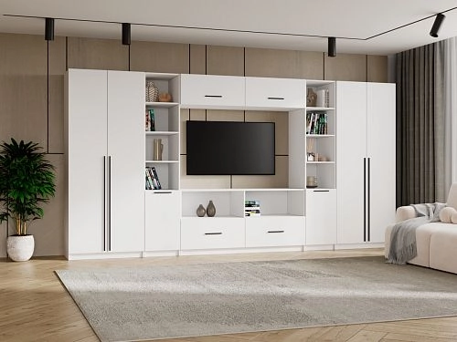 Стенка Лорена Пакс ТВ-стенка 5 Белый - фото 1