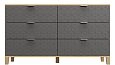 Комод Марвин Йорк 7 фрезеровка 2 Графит