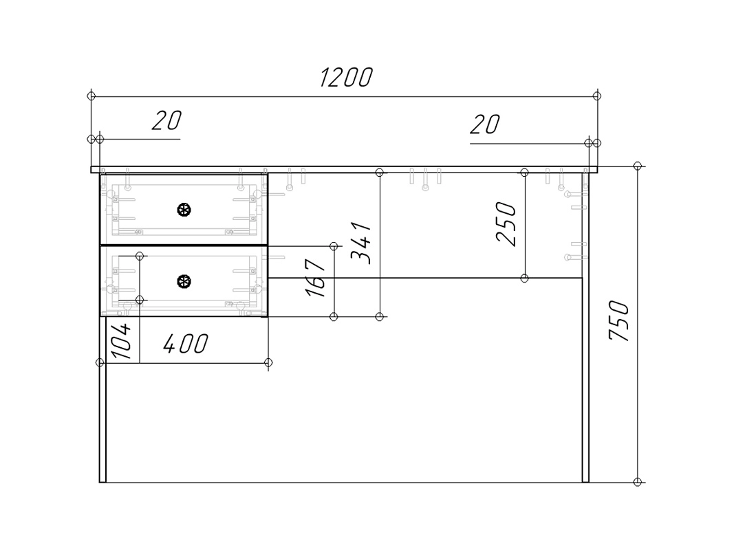 Письменный стол Стрекоза-1 Космея - фото 3