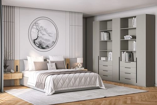 Шкаф распашной Хейсон-1 Кашемир Черный - фото 1