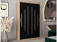 Шкаф-купе Валмиера-2 NEW Дуб сонома/Черный