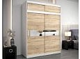 Шкаф-купе Бенито-2А Белый/Дуб Сонома