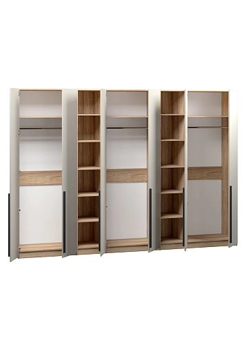 Шкаф распашной Хейсон-18 Кашемир Блэквуд Ячменный - фото 4