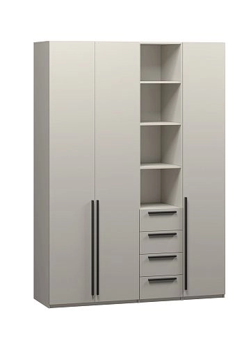 Шкаф распашной Хейсон-20 Кашемир Черный - фото 3