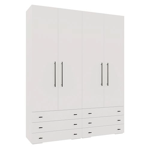 Шкаф распашной Калифорния-Стиль-9 Белый - фото 4