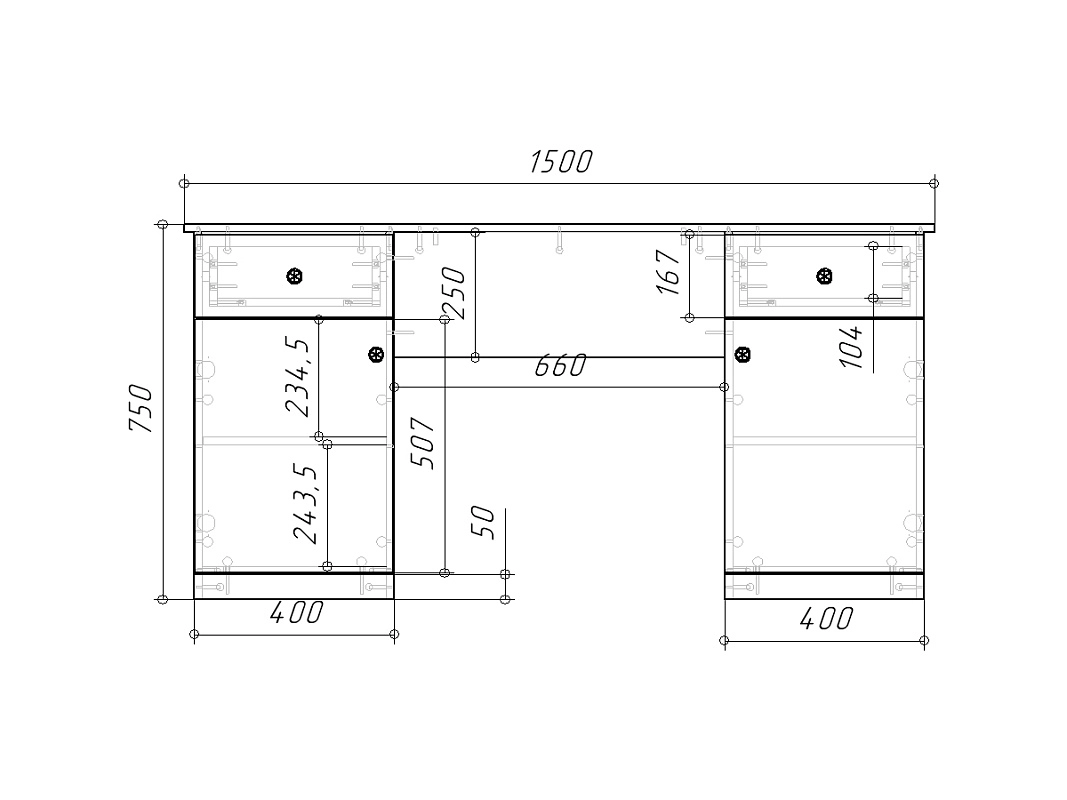 Письменный стол Стрекоза-6 Графит - фото 3