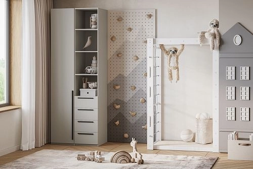 Шкаф распашной Хейсон-26 Кашемир Черный - фото 1