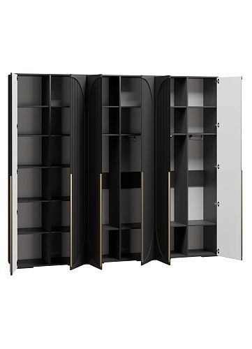 Шкаф распашной Брей-3 Чёрный - фото 3