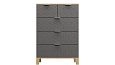 Комод Марвин Йорк 21 фрезеровка 2 Графит