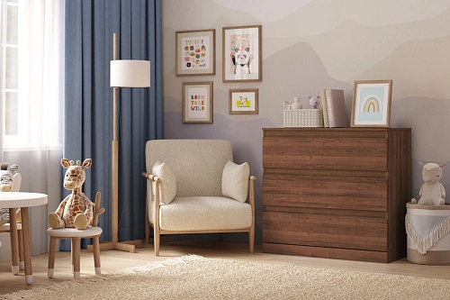 Комод Стефани Мальм-17 Орех Экко - фото 1