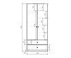 Шкаф распашной Скарабей-2.2 Кашемир
