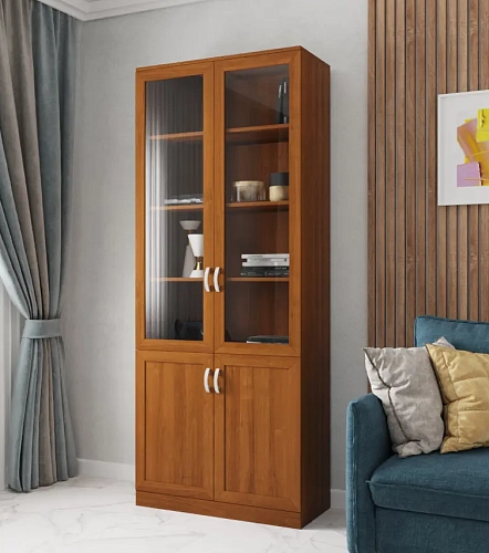 Книжный шкаф шкаф Библиограф - 2 №3 Орех Экко (Ф-о45949-2) - фото 1