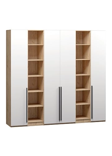 Шкаф распашной Хейсон-13 Белый Дуб Золотистый - фото 3