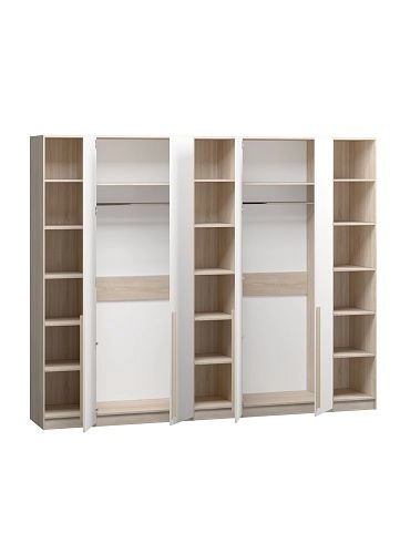 Шкаф распашной Хейсон-11 Белый Дуб Сонома - фото 4