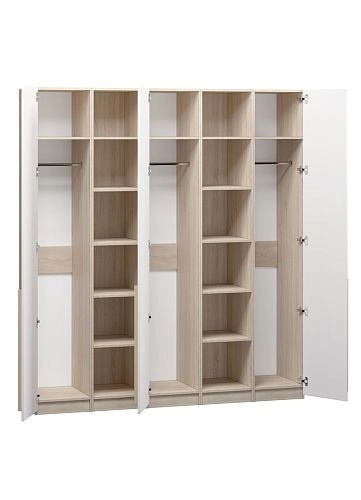 Шкаф распашной Хейсон-14 Белый Дуб Сонома - фото 4