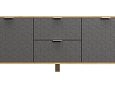 Комод Марвин Йорк 1 фрезеровка 2 Графит