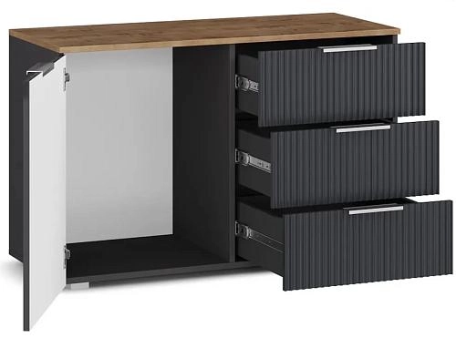 Комод Салерно 3 Графит - фото 3