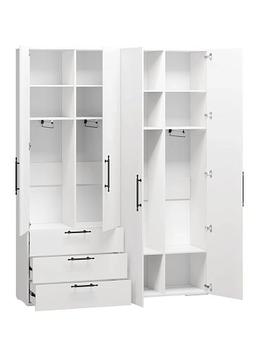 Шкаф распашной Мори-Хелена-8 Белый - фото 3