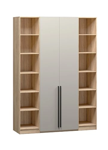 Шкаф распашной Хейсон-24 Кашемир Блэквуд Ячменный - фото 3