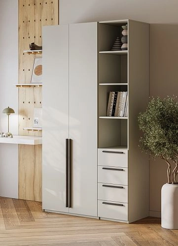 Шкаф распашной Хейсон-22 Кашемир Черный - фото 2