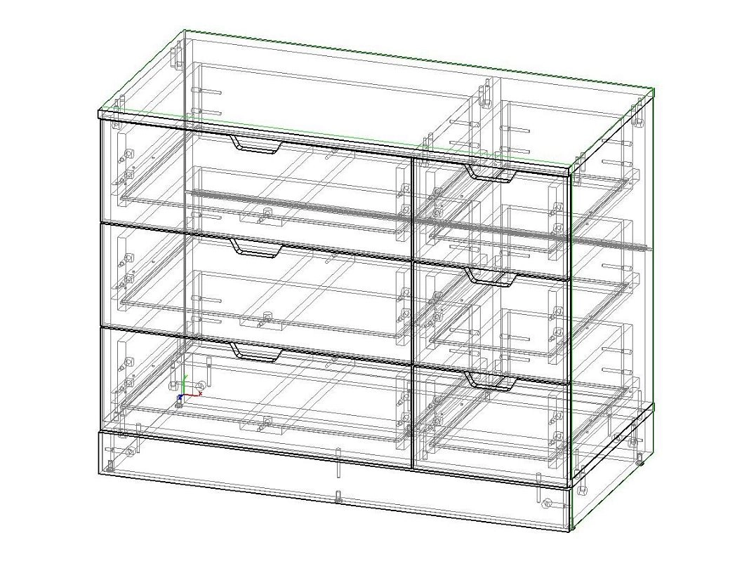 Комод Генри-3 МДФ Белый - фото 3