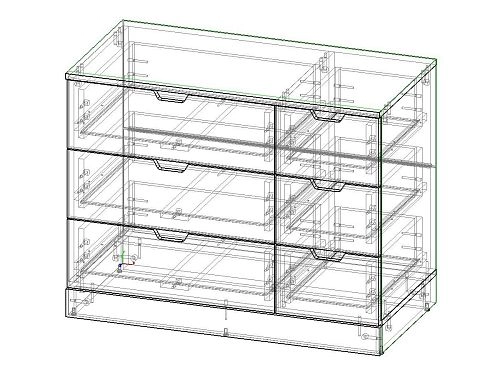 Комод Генри-3 МДФ Белый - фото 3