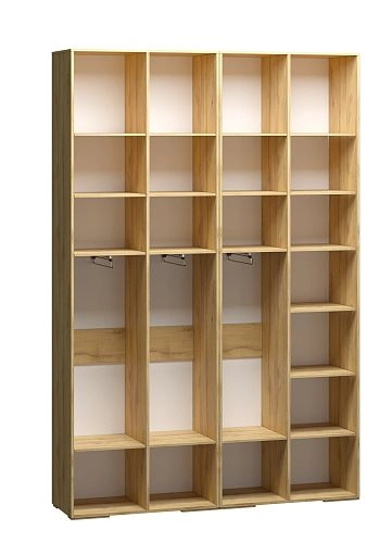 Шкаф распашной Брей-2.2 с антресолью Кашемир/Дуб Золотистый - фото 4