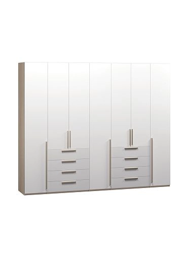 Шкаф распашной Хейсон-2 Белый Дуб Сонома - фото 3