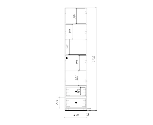 Пенал Стрекоза-1.2 Графит - фото 3