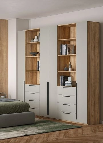 Шкаф распашной Хейсон-4 Кашемир Блэквуд Ячменный - фото 2