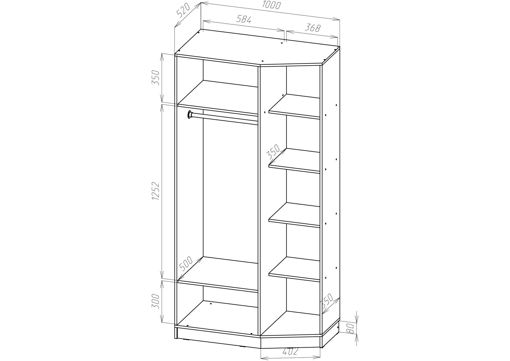 <p>Стеллаж</p> Сокол-6