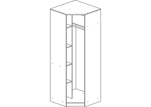 Шкаф угловой Оскар-8